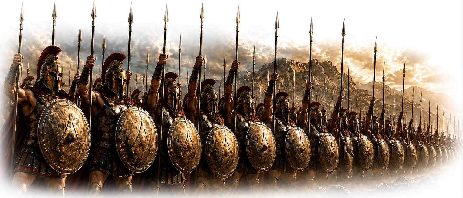 Sparta-Phalanx-Tasse - Ancient Legends als Fullwrap-Motiv